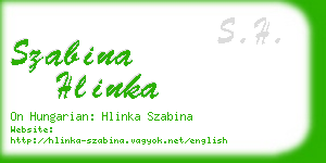 szabina hlinka business card